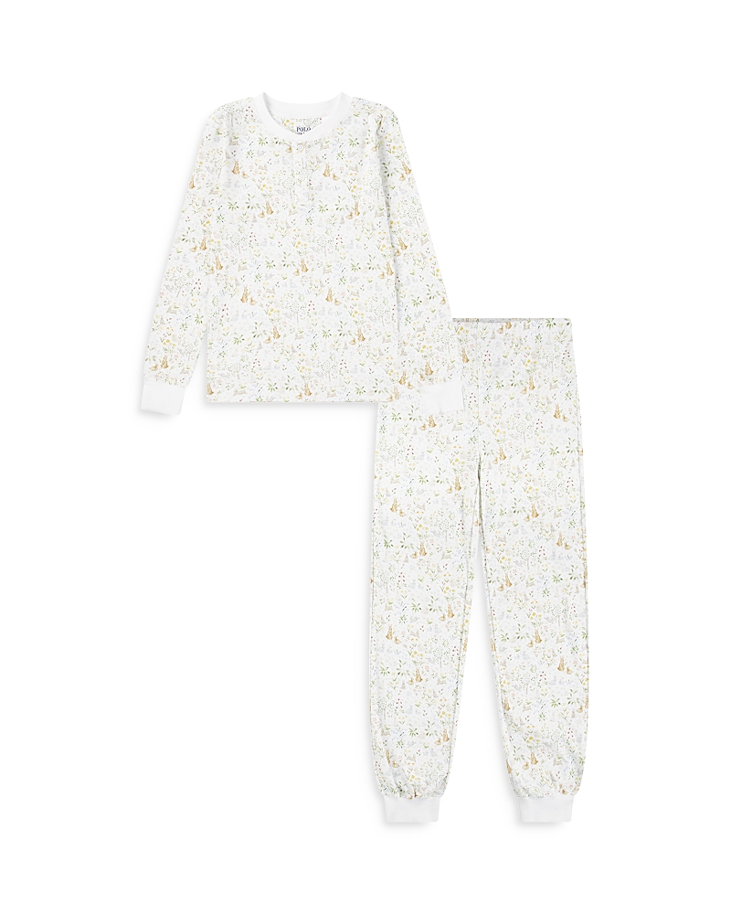 Polo Ralph Lauren Girls' Riley Sheehey X Polo Pajama Set - Little Kid In Multi