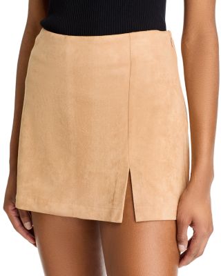 Faux Suede Skort - Exclusive