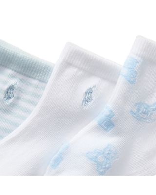  Essential Tossed Bear Socks, Pack of 3 - Baby