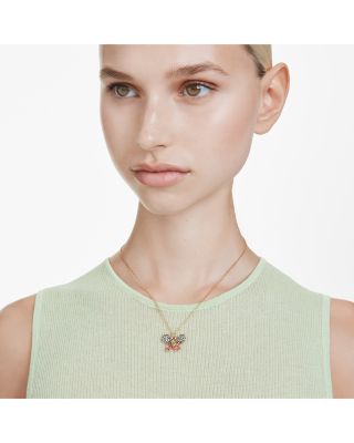 Idyllia Crystal Butterfly Pendant Necklace, 16.5-19.25"