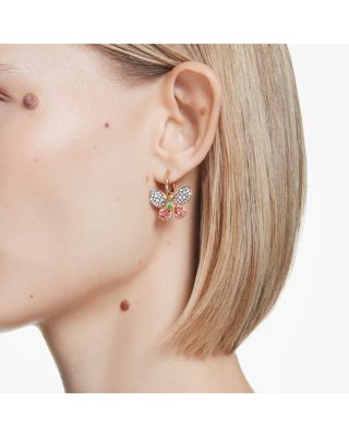 Idyllia Crystal Butterfly Drop Earrings
