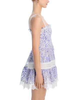 Aerin Lace Trim Mini Dress