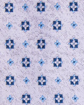 Woven Geometric Floral Silk Tie - Exclusive