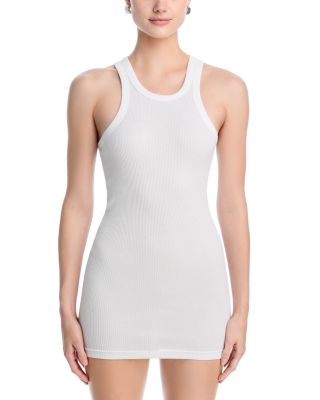 Ribbed Knit Racerback Tank Dress