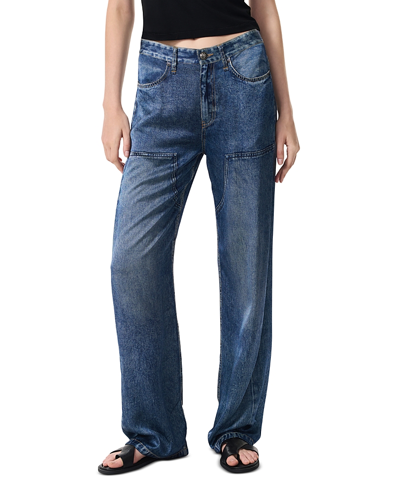 Rag & Bone Miramar Satin Logan Carpenter Jeans In Avalon In Avalon