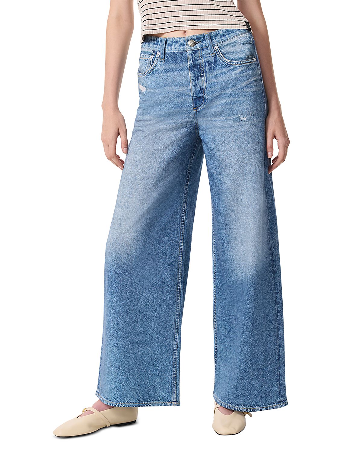 rag & bone Miramar Sofie Ankle-Length Cotton Terry Sweatpant Jeans