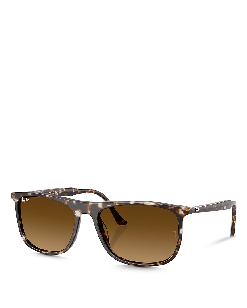 Ray Ban Justin Classic Sunglasses Tortoise Frame Brown Lenses 54-16 In Yellow