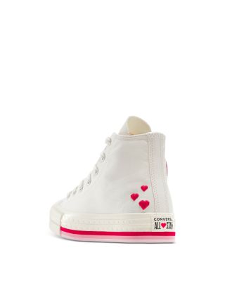 Girls' Chuck Taylor All Star Lift Valentine's Day Platform Lace Up Sneakers - Big Kid