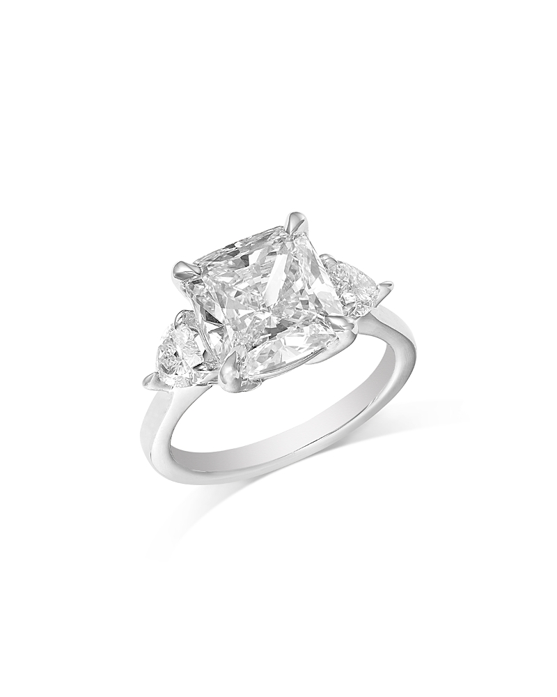 Bloomingdale's Fine Collection Certified Lab Grown Cushion Cut Diamond Engagement Ring in 18K White Gold, 5.6 tcw