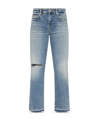 Calie Straight Ankle Jeans in Shore Break