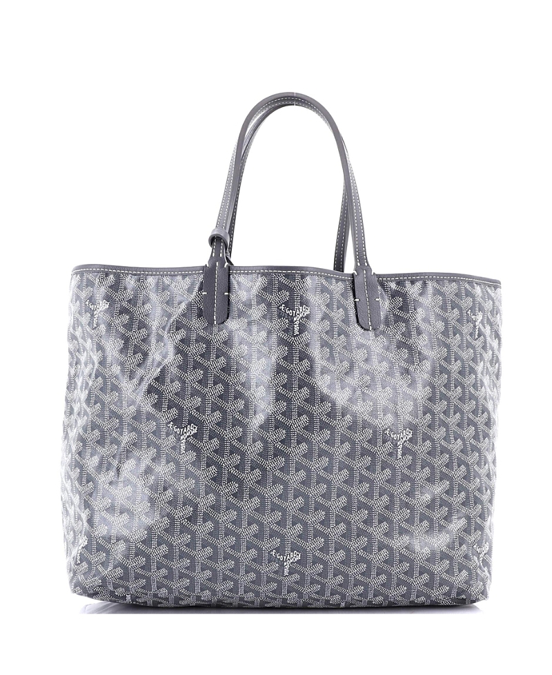 Pre-owned Pre-owned Goyard Goyard Pm Saint Louis Tote Coated Canvas In Gray