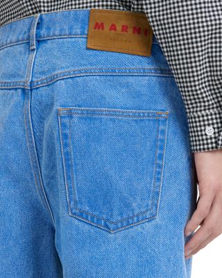 Classic Wide Leg Jeans in Cobalt