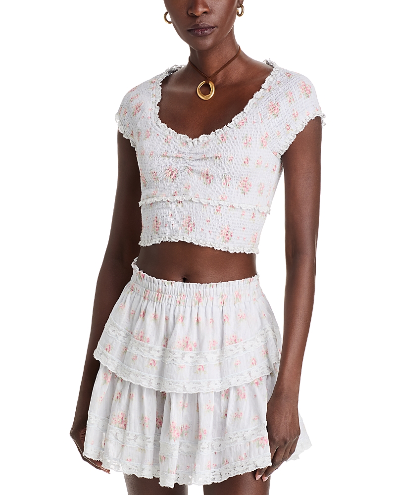 LoveShackFancy Cambron Cropped Top