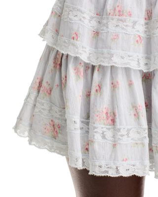 Cambron Cropped Top & Tiered Mini Skirt