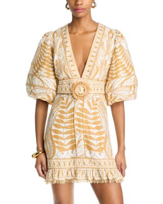 FARM Rio - Lace Nature Mini Dress