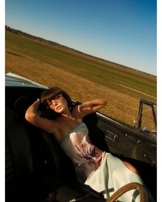 Clémence Embroidered Split Maxi Dress