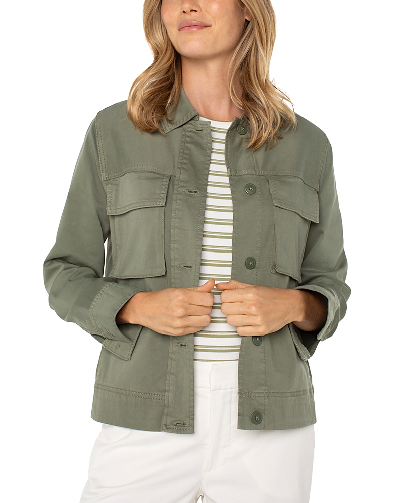LIVERPOOL LOS ANGELES BUTTON FRONT CARGO JACKET