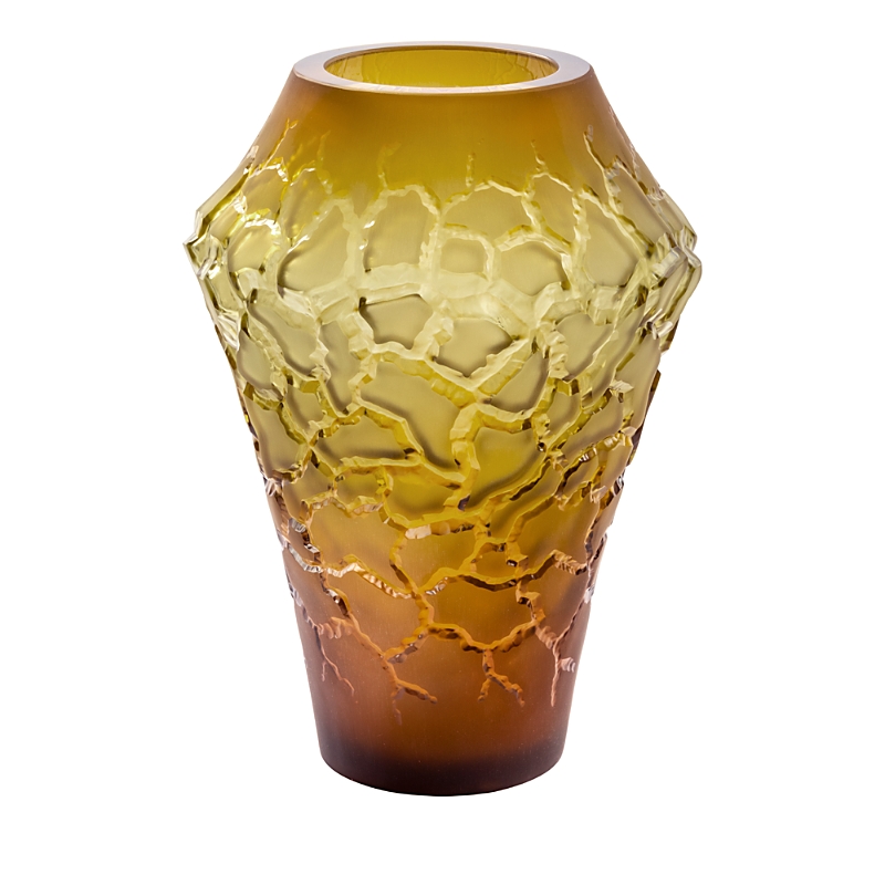 Lalique Canyon Crystal Caldera Medium Vase
