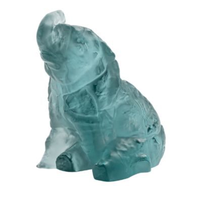 Persepolis Blue Crystal Baby Elephant Figurine