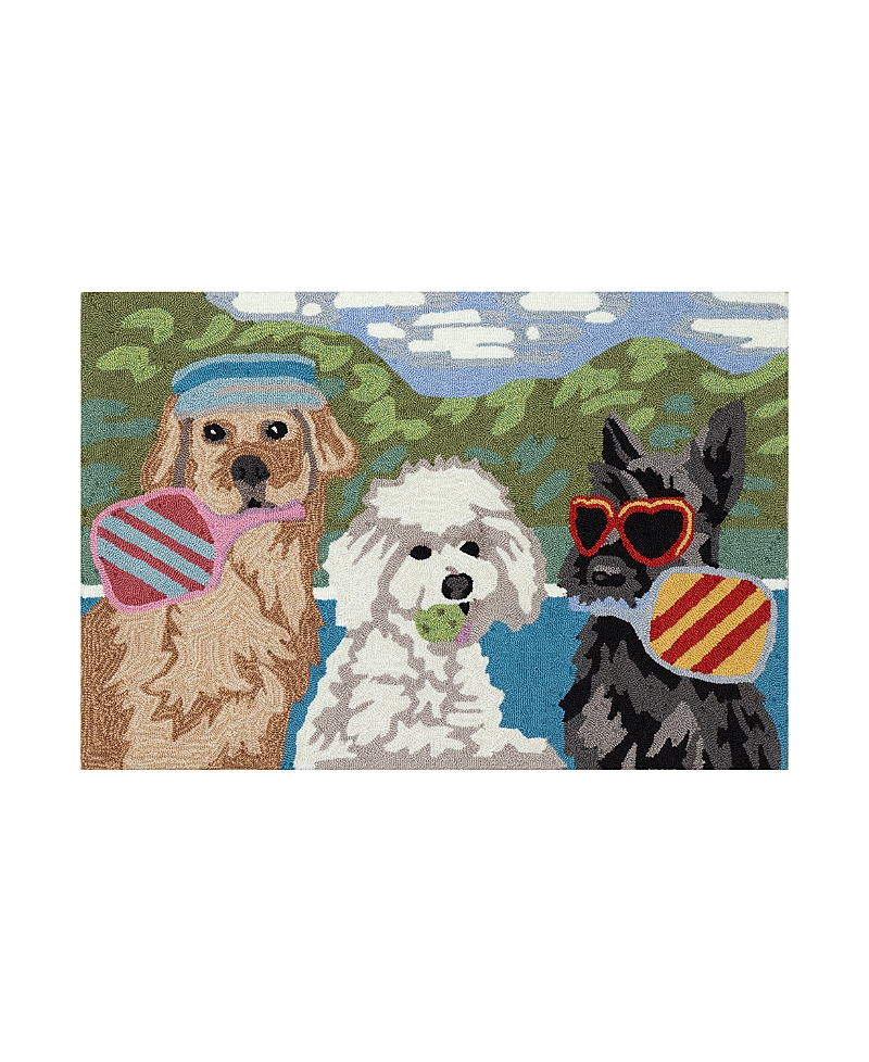 Liora Manne Frontporch Pickled Pups Area Rug, 1'8 X 2'6 In Multi
