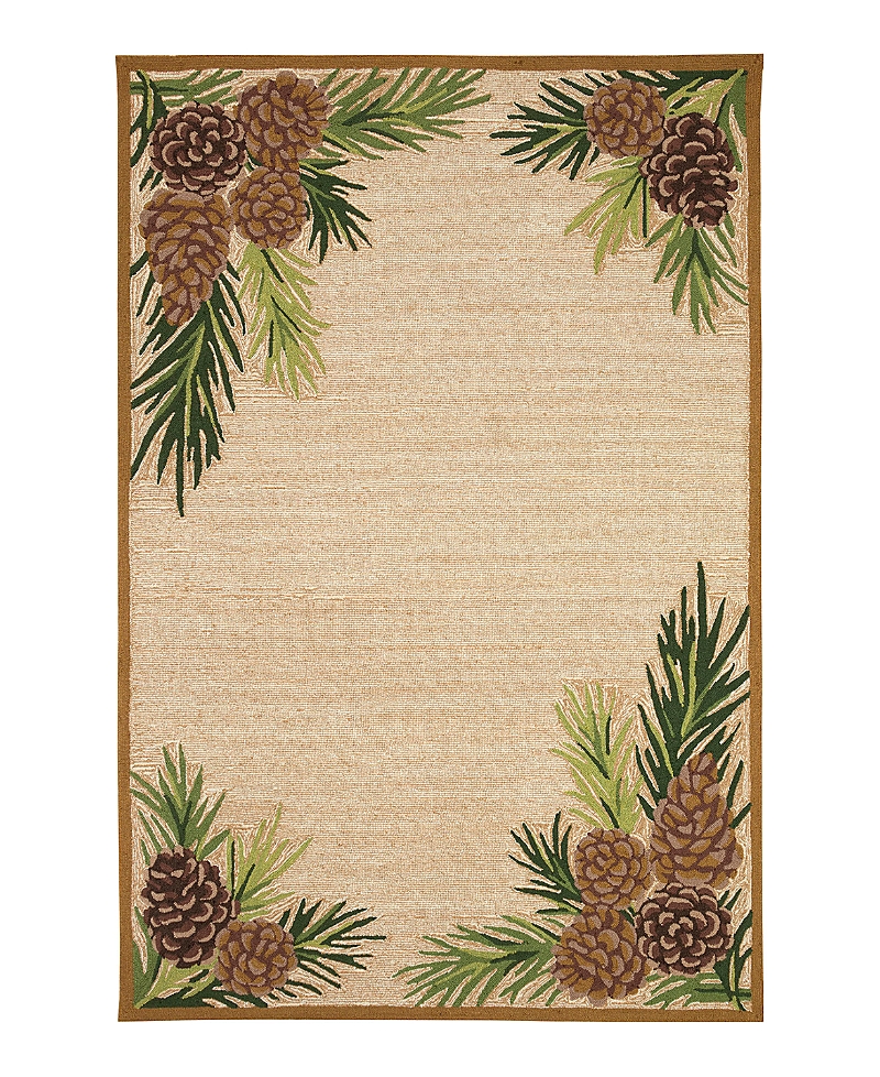 Liora Manne Ravella Forest Border Area Rug, 5' X 7'6 In Neutral