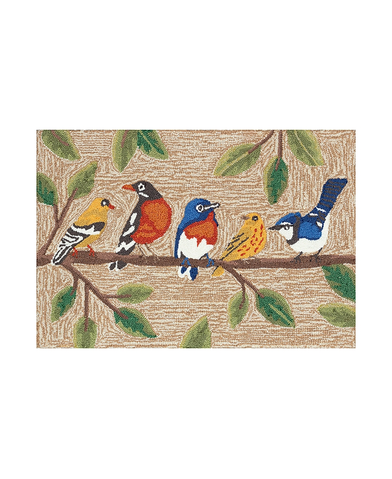 Liora Manne Frontporch Birds On A Branch Area Rug, 2' X 3' In Natural