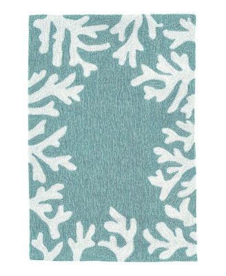 Liora Manne Capri Coral Border Area Rug, 1'8" x 2'6"
