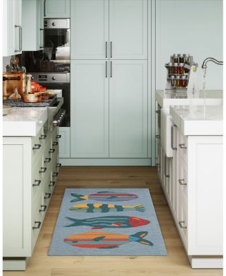 Liora Manne Frontporch Fishes Area Rug, 2' x 3'