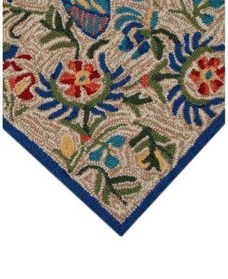 Liora Manne Frontporch Flora Bee Runner Area Rug, 2' x 5'