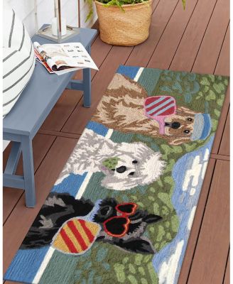 Liora Manne Frontporch Pickled Pups Runner Area Rug, 2' x 5'