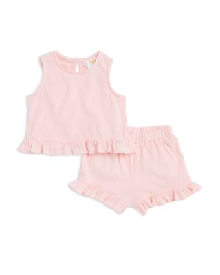 Girls' Knit Gauze Top & Shorts Set, Baby - Exclusive