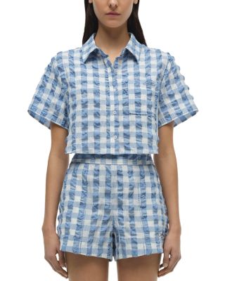 SIMKHAI - Solange Cropped Shirt
