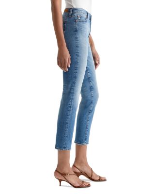 Mari Mid Rise Crop Straight Leg Jeans in 13 Years Reign