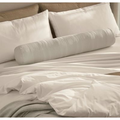 Fluted Decorative Bolster Pillow with Insert