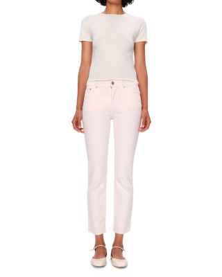 DL1961 - Mara Straight Mid Rise Instasculpt™ Ankle Jeans in Primose Pink