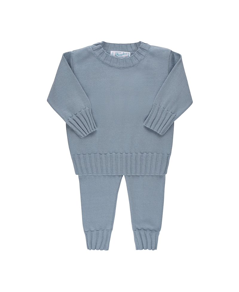 Feltman Brothers Unisex Remi Ribbed Knit Set - Baby, Little Kid In Vintage Blue