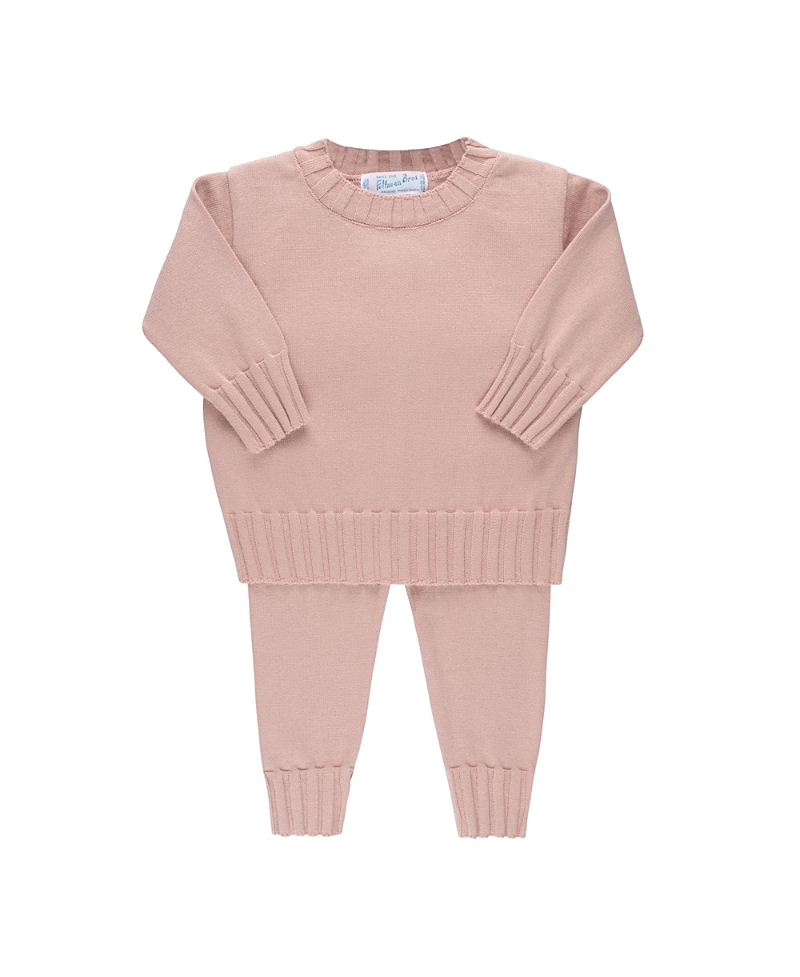 Feltman Brothers Unisex Remi Ribbed Knit Set - Baby, Little Kid In Mauve