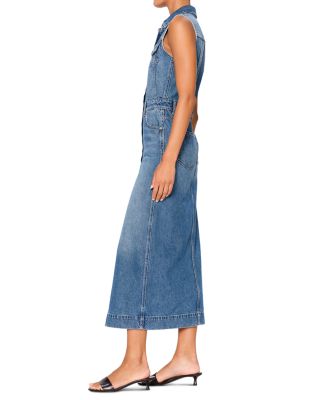 Denim Vest Midi Dress