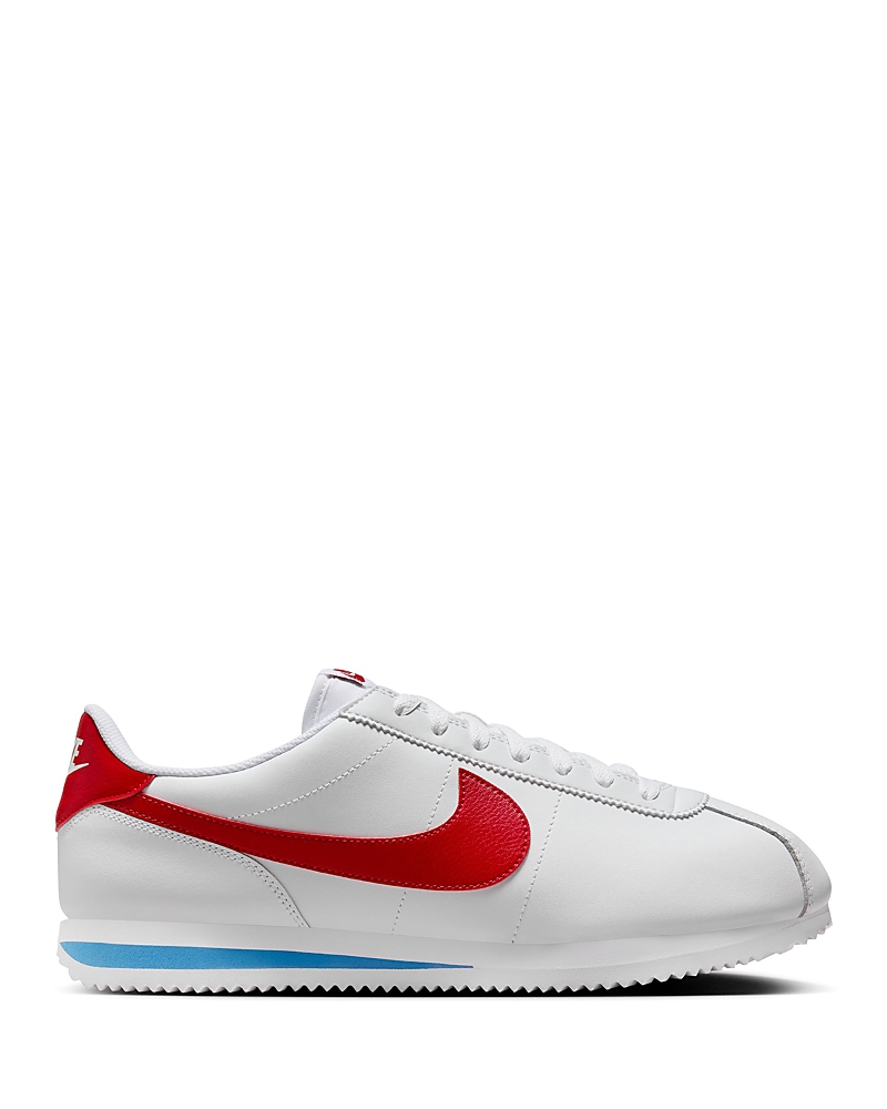 Nike Cortez Low-top Sneakers In White/red