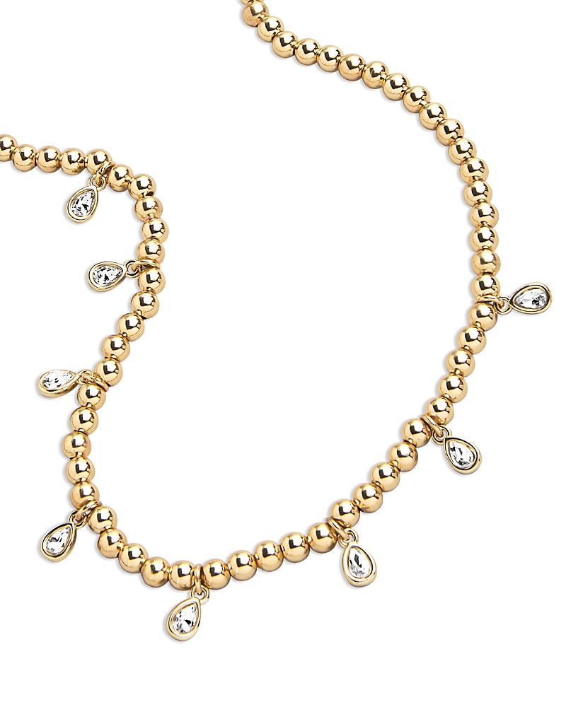 Baublebar Mila Pisa Teardrop Station Necklace In Gold