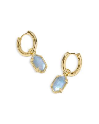 Kendra Scott - Hallie Mother Of Pearl Charm Huggie Hoop Earrings