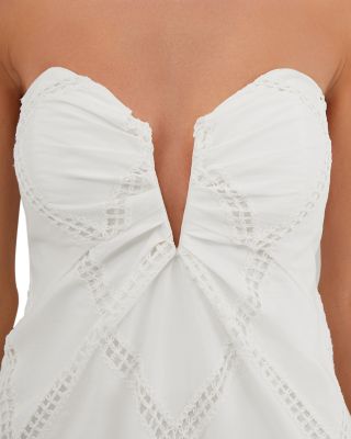 Eyelet Zhen Long Swim Cover-Up Dress