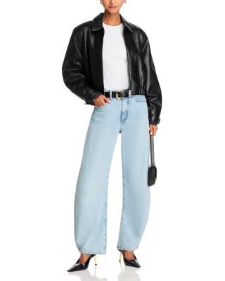 The Bubble High Rise Barrel Leg Jeans