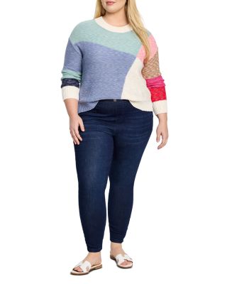 Color Crossing Crewneck Sweater