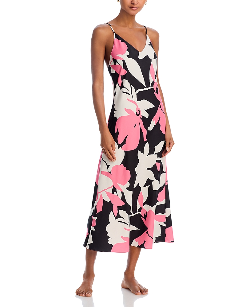 Natori Niwashi Nightgown In Pink/black