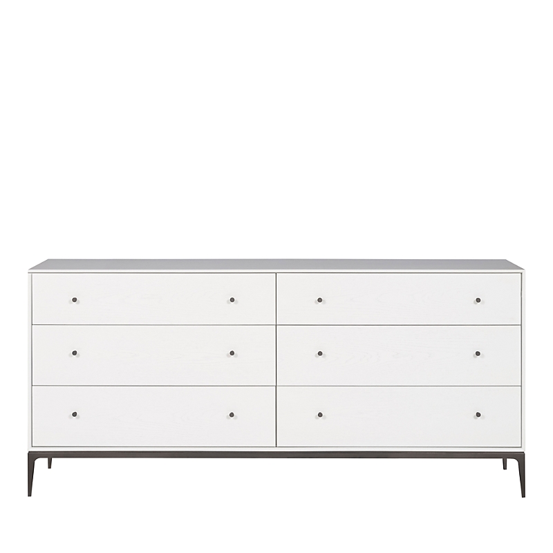 Vanguard Furniture Vanguard Essence 6 Drawer Dresser In White Oak/bronze