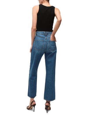 Dylan High Rise Ankle Straight Leg Jeans in Stoned Serendipity