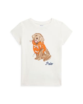 Ralph Lauren - Girls' Dog Print Cotton Jersey Tee - Little Kid