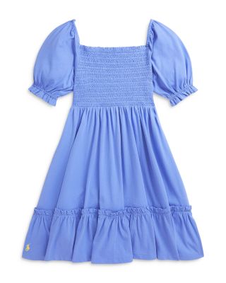 Girls' Smocked Cotton Jersey Dress - Little Kid, Big Kid