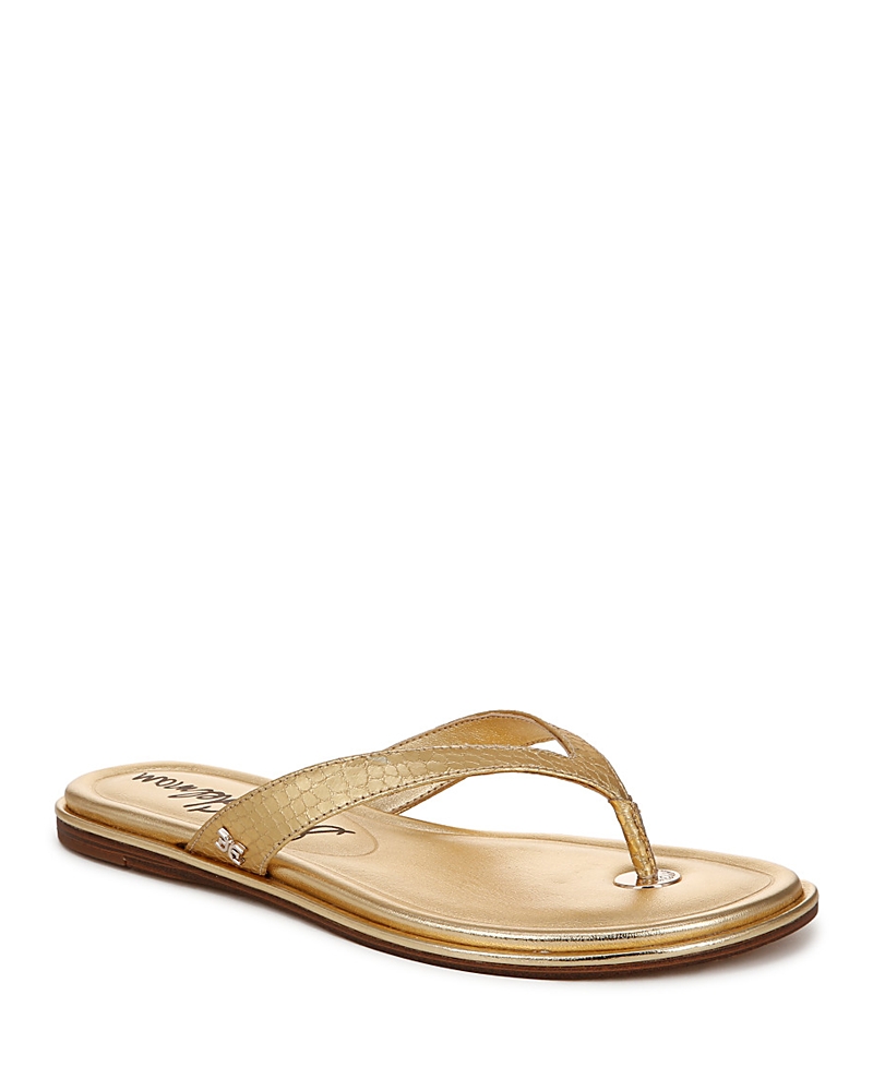 Sam Edelman Remi Flip Flop In Gold